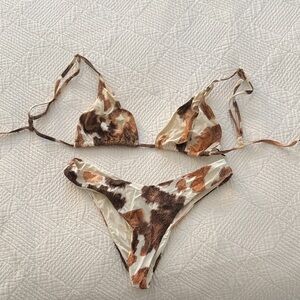 WeWoreWhat cowhide bikini